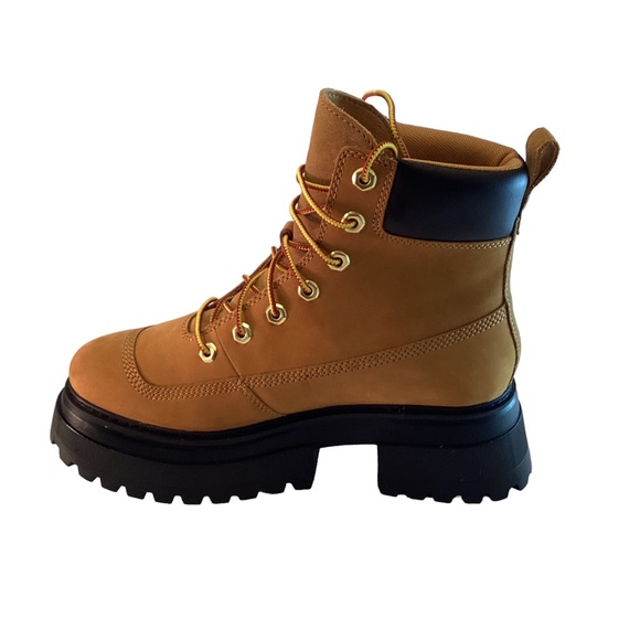 Timberland Boots Wheat Sky Platform Chunky Boots Lace Up Women's 8.5 - Picture 9 of 14